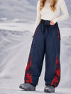 Women's Hyper Flux Graffiti Panel Reflective Line Jogger Baggy Snowboard Pants