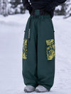 Women's Park Rider Hyper Flux Urban Graffiti Cargo Freestyle Baggy Snowboard Pants