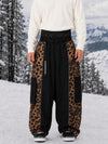 Men's Wild Motion Reflective Colorblock Extra Baggy Snow Pants