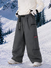 Men's Utility Techline Durable Stretch Cargo Baggy Freestyle Fit Snowboard Pants