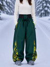 Women's Hyper Flux Graffiti Panel Reflective Line Jogger Baggy Snowboard Pants