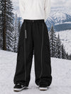 Men's Wild Motion Reflective Cargo Pockets Extra Baggy Snowboard Pants