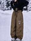 Women's Camden Punk Rivet Street Utility Cargo Snowboard Pants – Baggy Freestyle Fit