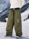 Men's Camden Punk Rivet Street Utility Cargo Snowboard Pants – Baggy Freestyle Fit
