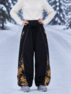 Women's Hyper Flux Graffiti Panel Reflective Line Jogger Baggy Snowboard Pants