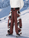 Men's Wild Motion Reflective Colorblock Extra Baggy Snow Pants