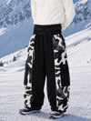 Men's Wild Motion Reflective Colorblock Extra Baggy Snow Pants