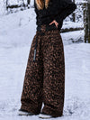 Women's Urban Vibe Workwear-Inspired Rivet-Trim Wide Fit OG Baggy Snowboard Pants