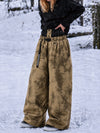 Women's Urban Vibe Workwear-Inspired Rivet-Trim Wide Fit OG Baggy Snowboard Pants