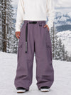Men's Wild Motion Reflective Cargo Pockets Extra Baggy Snowboard Pants