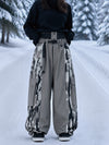 Women's Wild Motion Reflective Colorblock Extra Baggy Snow Pants