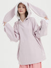 Women's Bunny Rabbit Baggy Snow Hoodie - Long Ears Decoration