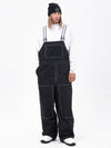 Men's City Chill Street Style Freerider Baggy Snow Bib Overalls