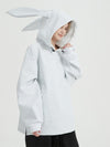 Women's Bunny Rabbit Baggy Snow Hoodie - Long Ears Decoration