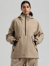Women's Gsou Snow Durable Urban Vibe Pullover Anorak Snowboard Jacket
