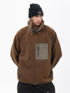 Men's Mountain-Ready Faux Sherpa Adventure Full-Zip Warm Fleece Jacket