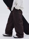 Men's Double Knee Mountain Freestyle Baggy Camo Snow Pants