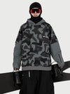 Men's Park Rider 2-in-1 Layered Freestyle Snow Hoodie with Contrast Sleeves