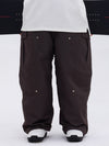 Men's Double Knee Mountain Freestyle Baggy Camo Snow Pants