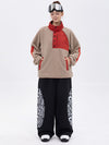 Women's Mountain-Ready Faux Sherpa Fleece Pullover & Swaggy Reflective Cargo Snow Pants