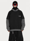 Men's Park Rider 2-in-1 Layered Freestyle Snow Hoodie with Contrast Sleeves
