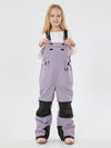 Girls Mountain Trek Light Reflective Knee Guard Waterproof Insulated Snow Bib Pants