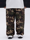 Men's Double Knee Mountain Freestyle Baggy Camo Snow Pants