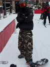 Men's Double Knee Mountain Freestyle Baggy Snow Pants