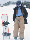 Women's Prime Mountain Baggy Snow Pants with Dual Side Cargo Pockets