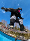 Men's Swaggy Knee Reflective Graphic Panel Cargo Snow Pants