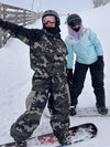 Women's Mountain Freestyle Cargo Pocket Bomber Camo Snowboard Jacket