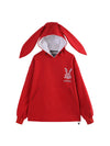 Women's Bunny Rabbit Baggy Snow Hoodie - Long Ears Decoration