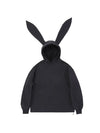 Women's Bunny Rabbit Baggy Snow Hoodie - Long Ears Decoration