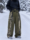 Women's Wild Motion Reflective Colorblock Extra Baggy Snow Pants