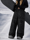 Women's Nightline Park Rider Reflective Trim Cargo Pockets Baggy Snow Pants
