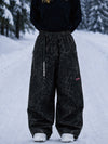 Women's Utility Techline Durable Stretch Cargo Baggy Freestyle Fit Snowboard Pants