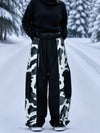 Women's Wild Motion Reflective Colorblock Extra Baggy Snow Pants