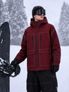 Men's UrbanCraft Street Utility Freestyle Snow Jacket – Reflective Hood & Workwear Design