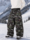 Men's Utility Cargo Baggy Snow Pants – Multi Pocket Street Belt Design