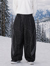 Men's Nightline Reflective Curve Park Baggy Snowboarding Pants