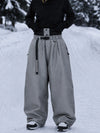 Women's Urban Vibe Workwear-Inspired Rivet-Trim Wide Fit OG Baggy Snowboard Pants