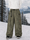 Men's Utility Techline Durable Stretch Cargo Baggy Freestyle Fit Snowboard Pants