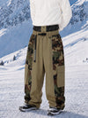 Men's Wild Motion Reflective Colorblock Extra Baggy Snow Pants