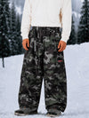 Men's Utility Techline Durable Stretch Cargo Baggy Freestyle Fit Snowboard Pants