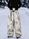 Women's Urban Vibe Workwear-Inspired Rivet-Trim Wide Fit OG Baggy Snowboard Pants