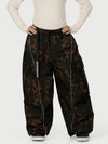Women's Wild Motion Reflective Cargo Pockets Extra Baggy Snowboard Pants