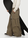 Men's Wild Motion Reflective Cargo Pockets Extra Baggy Snowboard Pants