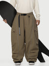 Men's Wild Motion Reflective Cargo Pockets Extra Baggy Snowboard Pants