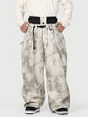 Men's Urban Vibe Workwear-Inspired Rivet-Trim Wide Fit OG Baggy Snowboard Pants