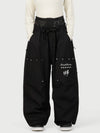 Women's Camden Punk Rivet Street Utility Cargo Snowboard Pants – Baggy Freestyle Fit